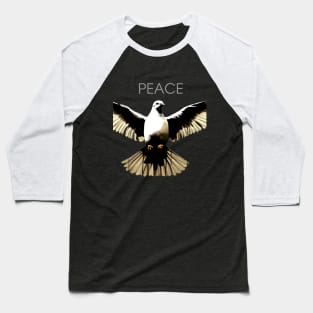 Peace Against Hate: Call for a Peaceful Resolution on a dark (Knocked Out) background Baseball T-Shirt